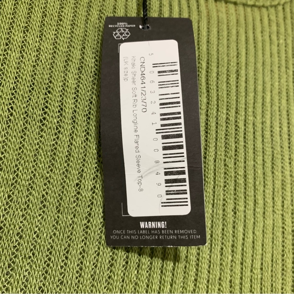 Pretty Little Thing Long Sleeve Green Sweater - Size 4 - Picture 5 of 6